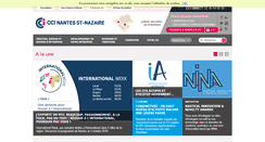 Desktop Screenshot of nantesstnazaire.cci.fr